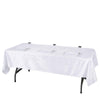 60x102 in White Rectangular Premium Velvet Tablecloth