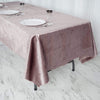 60x102 in Dusty Rose Rectangular Premium Velvet Tablecloth