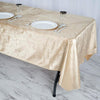 60x102 in Champagne Rectangular Premium Velvet Tablecloth