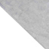 60x102 in Silver Rectangular Premium Velvet Tablecloth