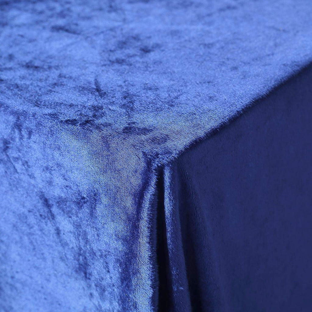 60x102 in Royal Blue Rectangular Premium Velvet Tablecloth