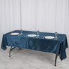 60x102 in Navy Blue Rectangular Premium Velvet Tablecloth