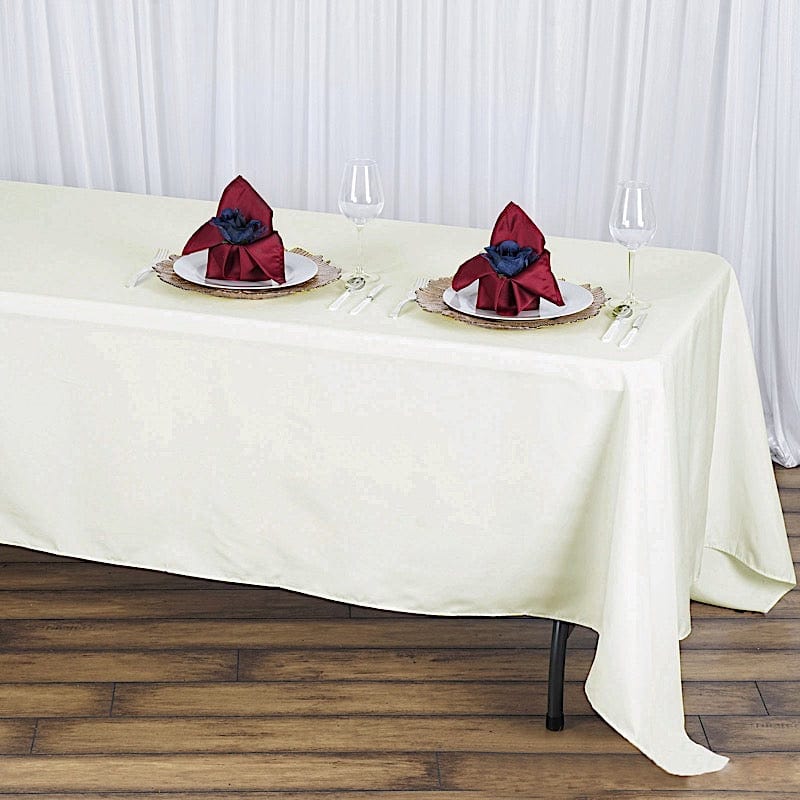 72 x 120 inch Premium Polyester Rectangular Tablecloth