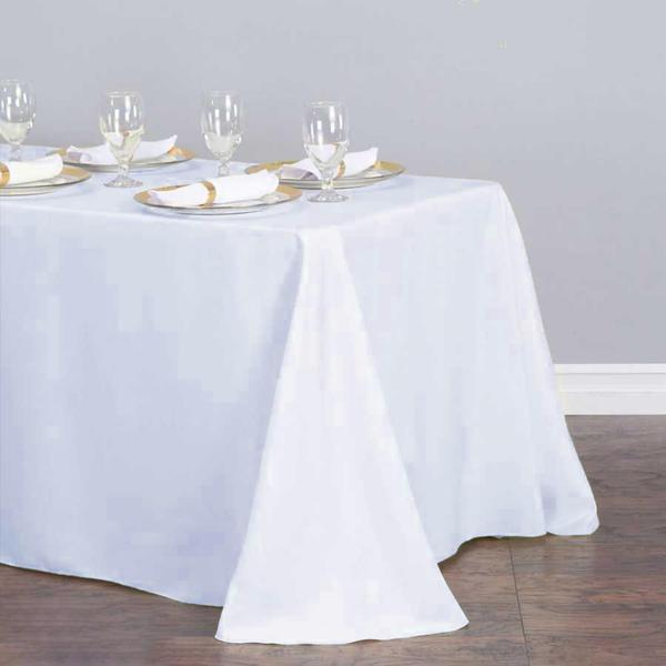 90 x 132 inch Premium Polyester Rectangular Tablecloth