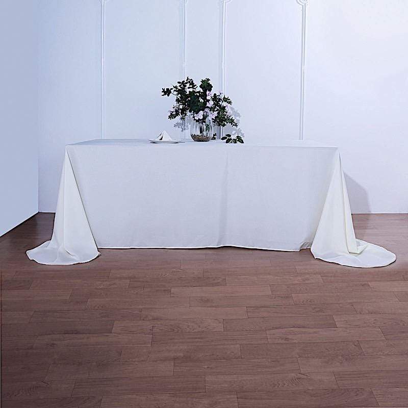 rounded corner rectangular tablecloth fabric tracing with plate