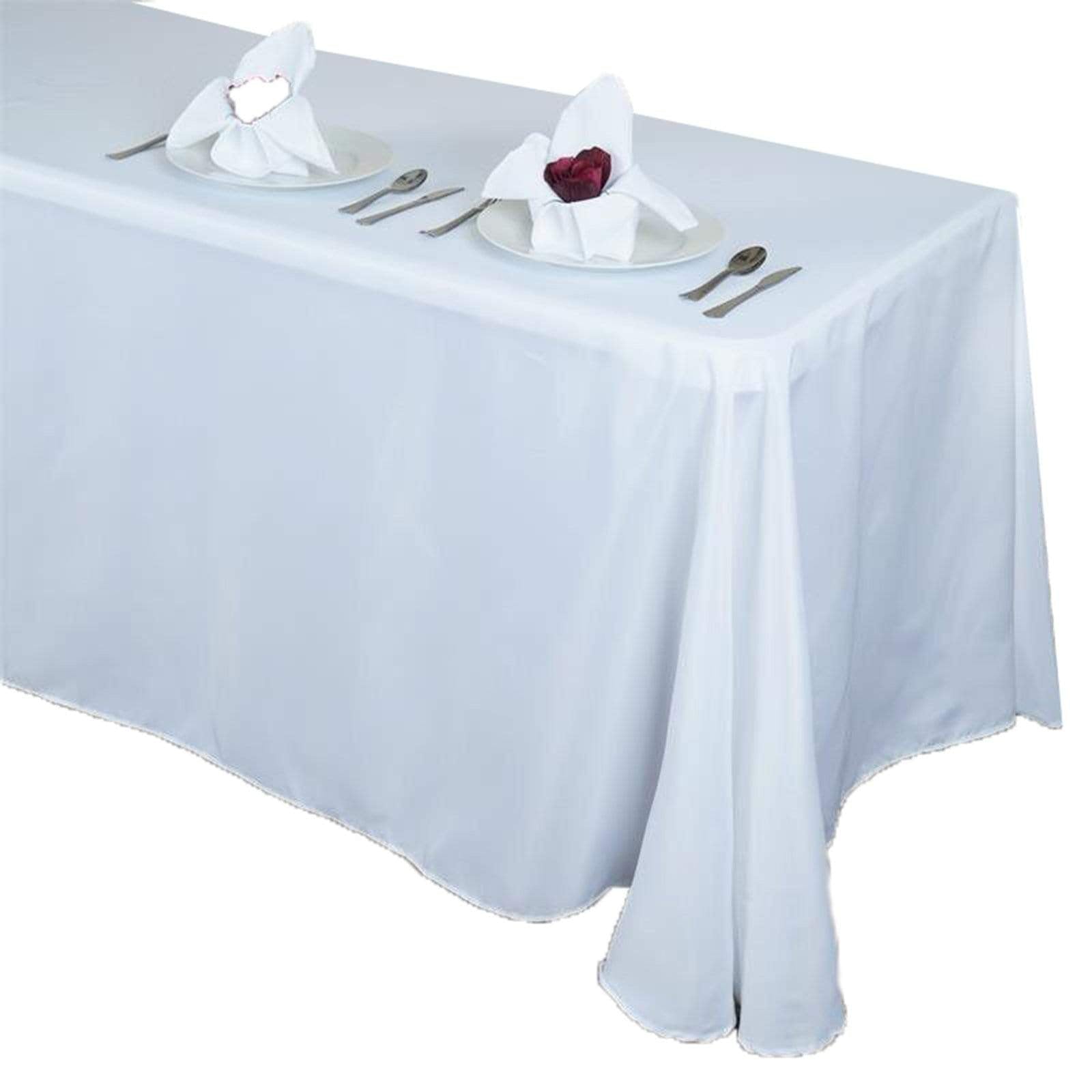 90 x 156 inch Rounded Corners Tablecloth