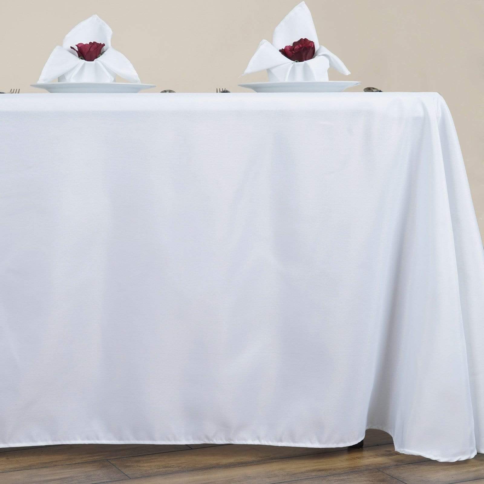 90 x 156 inch Rounded Corners Tablecloth