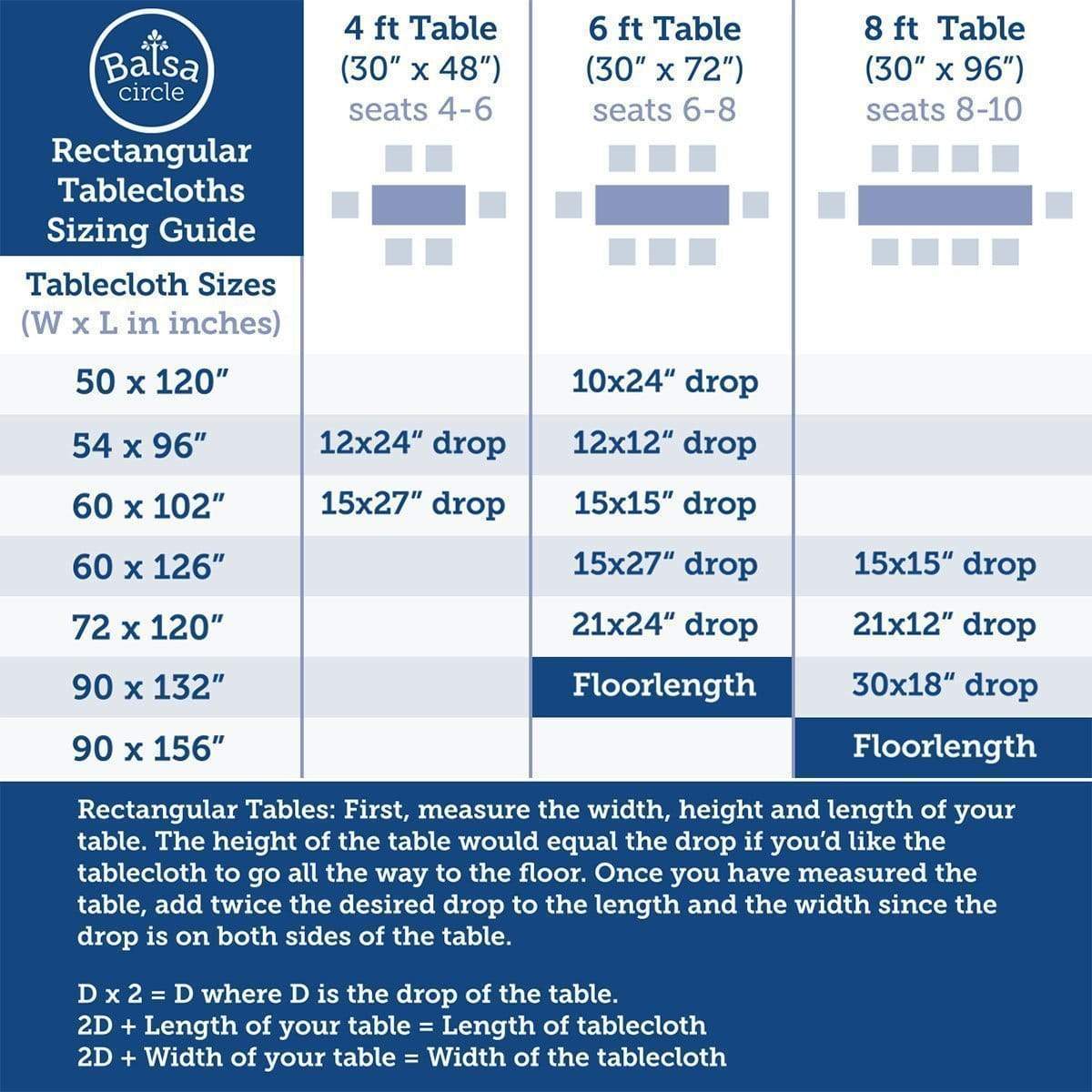 90 x 156 inch Rounded Corners Tablecloth