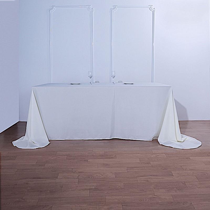 90 x 156 inch Rounded Corners Tablecloth