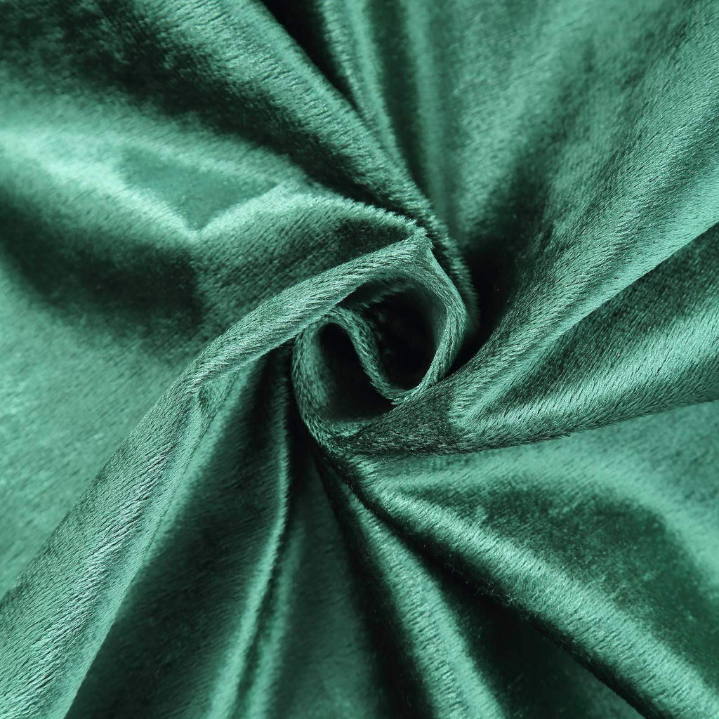 90x132 in Hunter Green Rectangular Premium Velvet Tablecloth