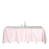 90x132 in Blush Rectangular Premium Velvet Tablecloth