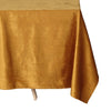 90x132 in Gold Rectangular Premium Velvet Tablecloth