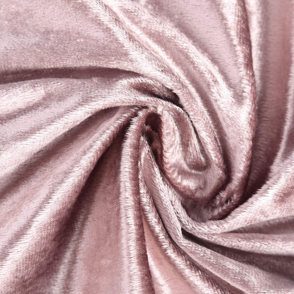 90x132 in Dusty Rose Rectangular Premium Velvet Tablecloth