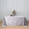 90x132 in Charcoal Grey Rectangular Premium Velvet Tablecloth