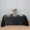 90x132 in Black Rectangular Premium Velvet Tablecloth