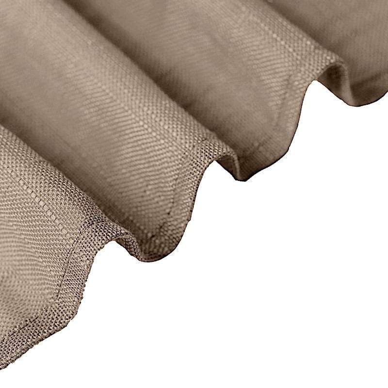 90x132 in Rectangular Premium Polyester Faux Burlap Tablecloth