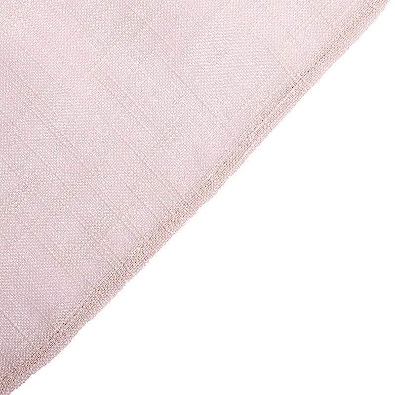 90x132 in Rectangular Premium Polyester Faux Burlap Tablecloth