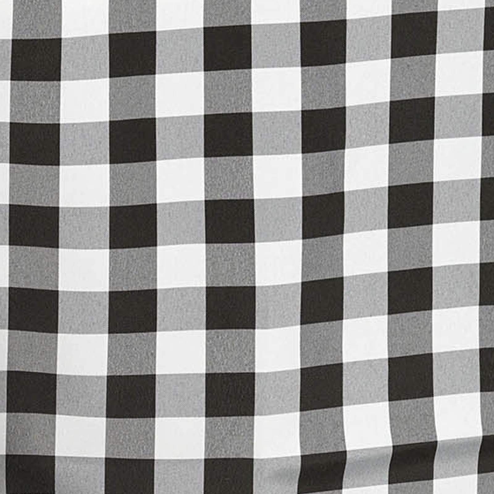 90x132 inch Gingham Checkered Polyester Rectangular Tablecloth