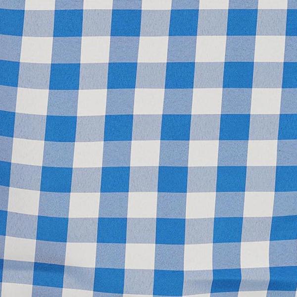 90x132 inch Gingham Checkered Polyester Rectangular Tablecloth