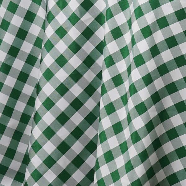 90x132 inch Gingham Checkered Polyester Rectangular Tablecloth