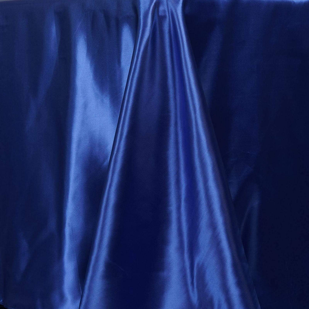 Royal Blue 90x132" Satin Rectangle Tablecloth