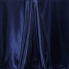 Navy Blue 90x132" Satin Rectangle Tablecloth