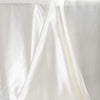 Ivory 90x132" Satin Rectangle Tablecloth