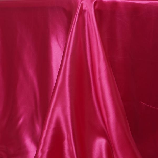 Fuchsia (Fushia) 90x132" Satin Rectangle Tablecloth