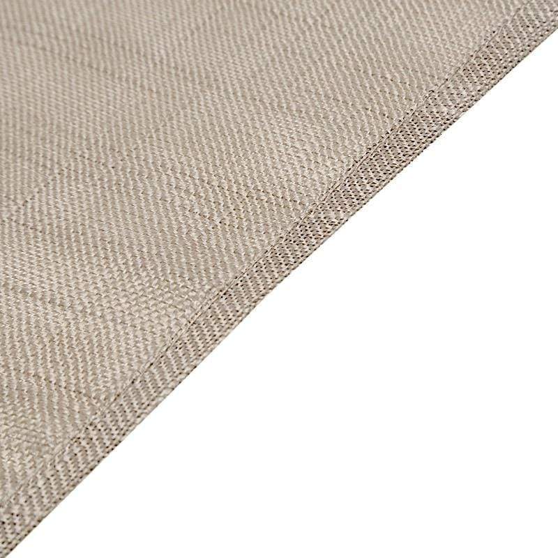 90x156 in Rectangular Premium Polyester Faux Burlap Tablecloth