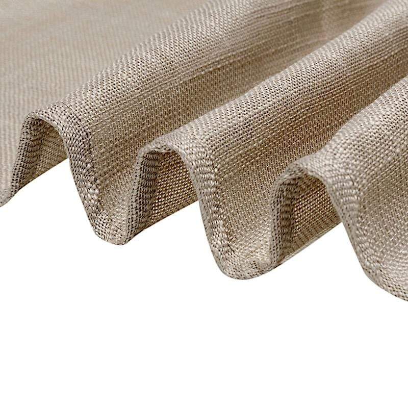 90x156 in Rectangular Premium Polyester Faux Burlap Tablecloth