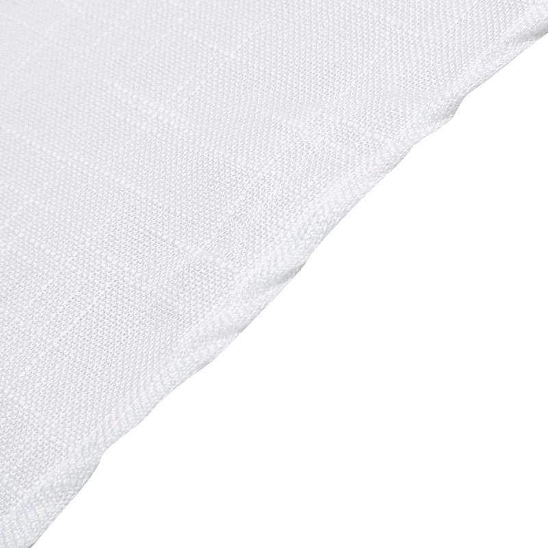 90x156 in Rectangular Premium Polyester Faux Burlap Tablecloth