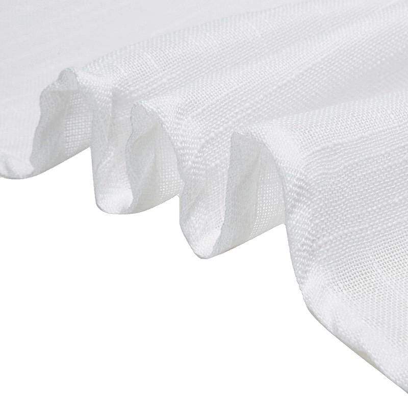 90x156 in Rectangular Premium Polyester Faux Burlap Tablecloth