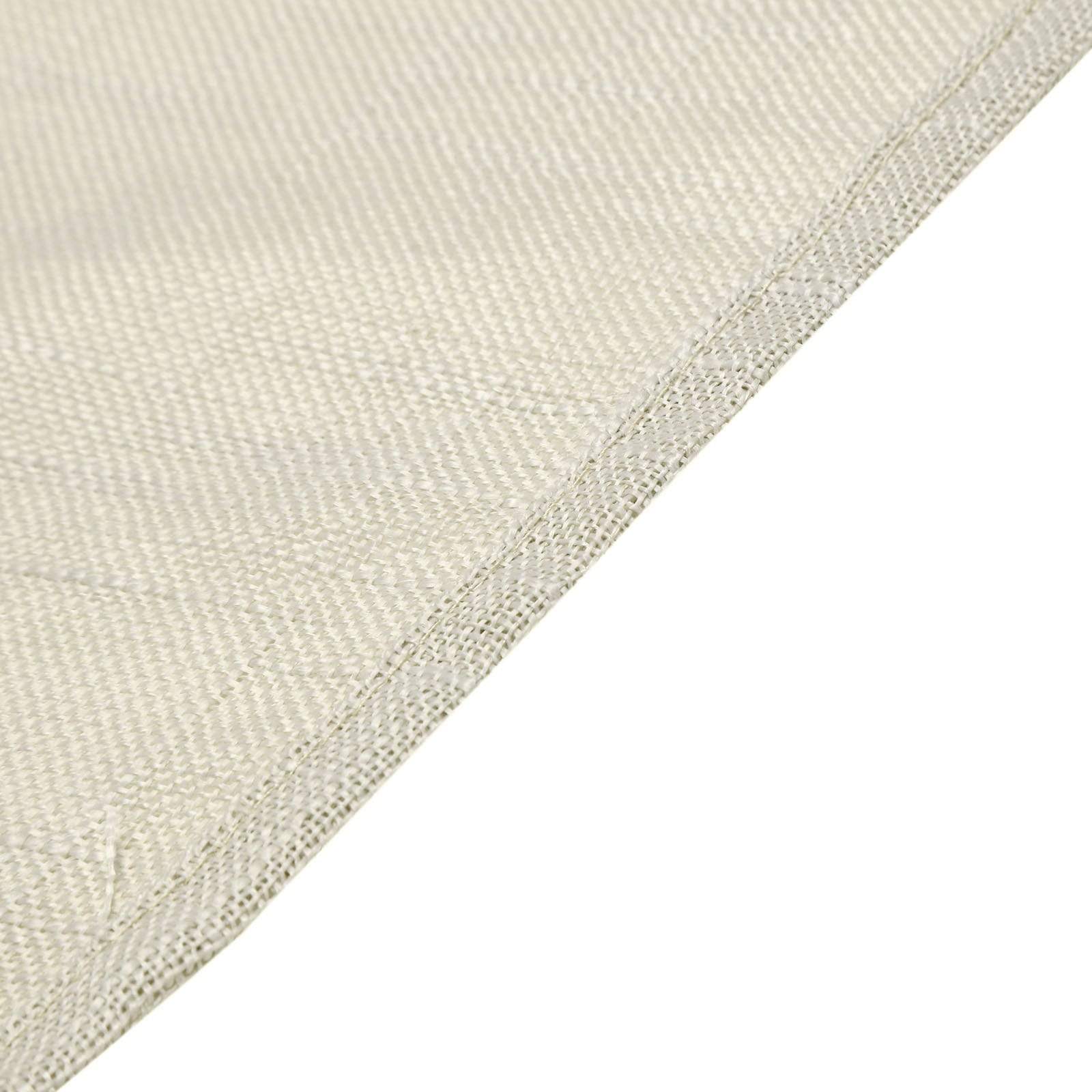 90x156 in Rectangular Premium Polyester Faux Burlap Tablecloth