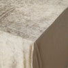 90x156 in Champagne Rectangular Premium Velvet Tablecloth
