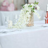 90x156 in White Rectangular Premium Velvet Tablecloth