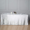 90x156 in Silver Rectangular Premium Velvet Tablecloth