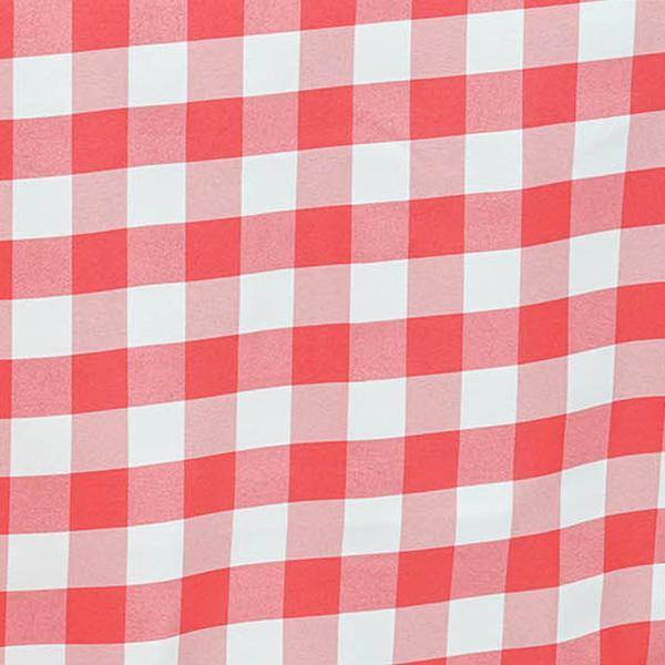 90x156 inch Gingham Checkered Polyester Rectangular Tablecloth