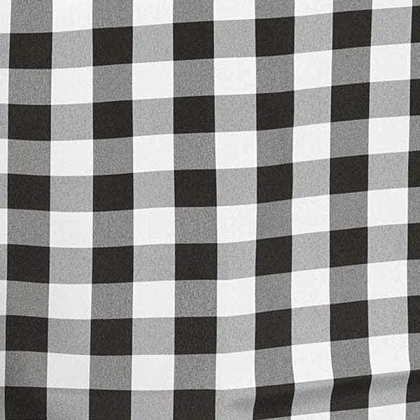 90x156 inch Gingham Checkered Polyester Rectangular Tablecloth