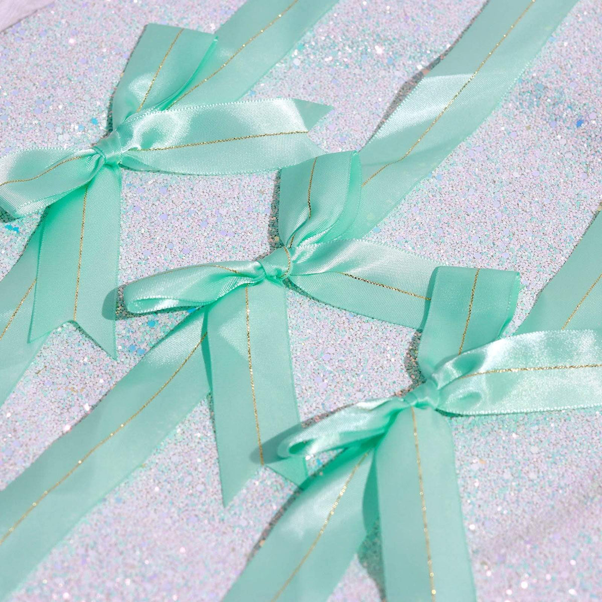 Silver Glitter Ribbon, Gift Wrapping Ribbon, Glitter Ribbon Bow