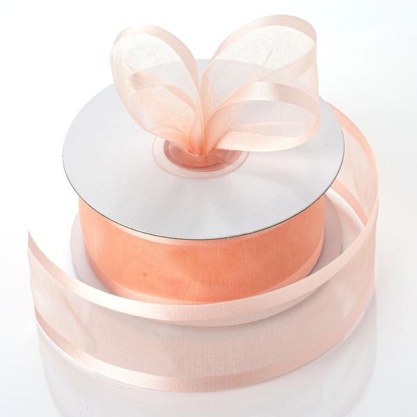 1.5 inch x 25 yards Sheer Organza Ribbon with Satin Edges