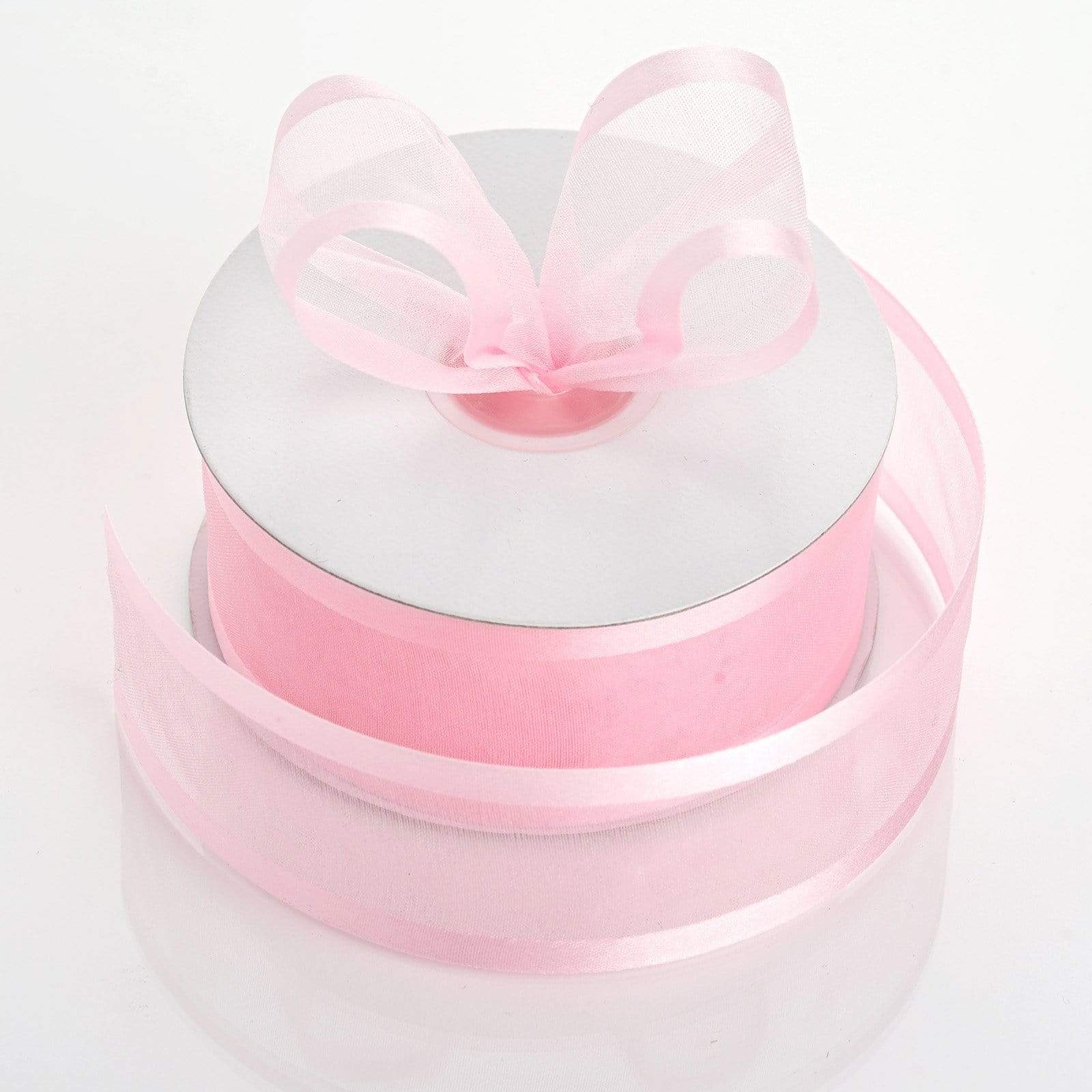 1.5 inch x 25 yards Sheer Organza Ribbon with Satin Edges