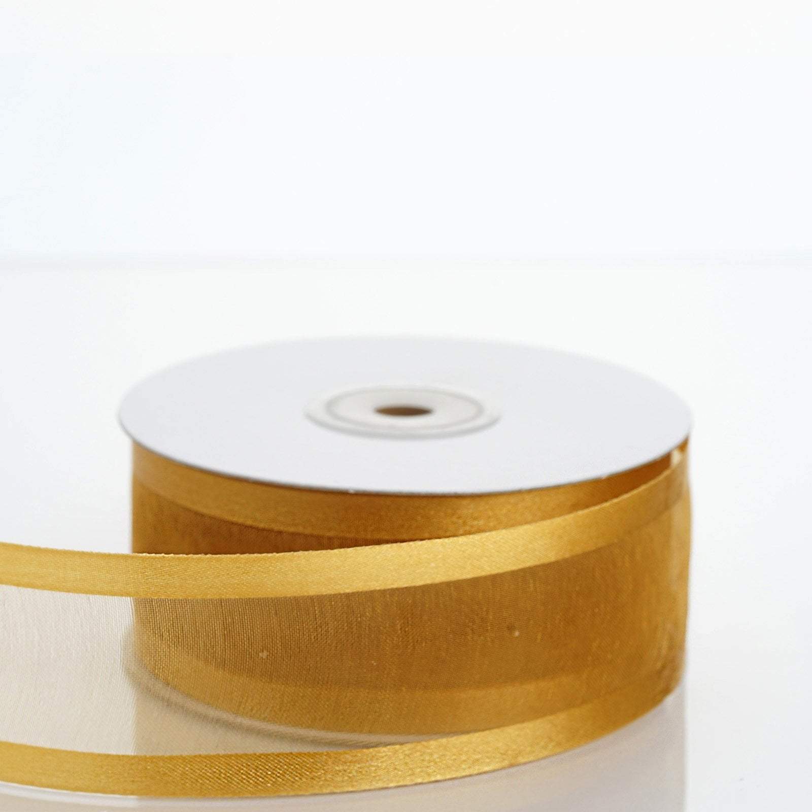 1.5 inch x 25 yards Sheer Organza Ribbon with Satin Edges