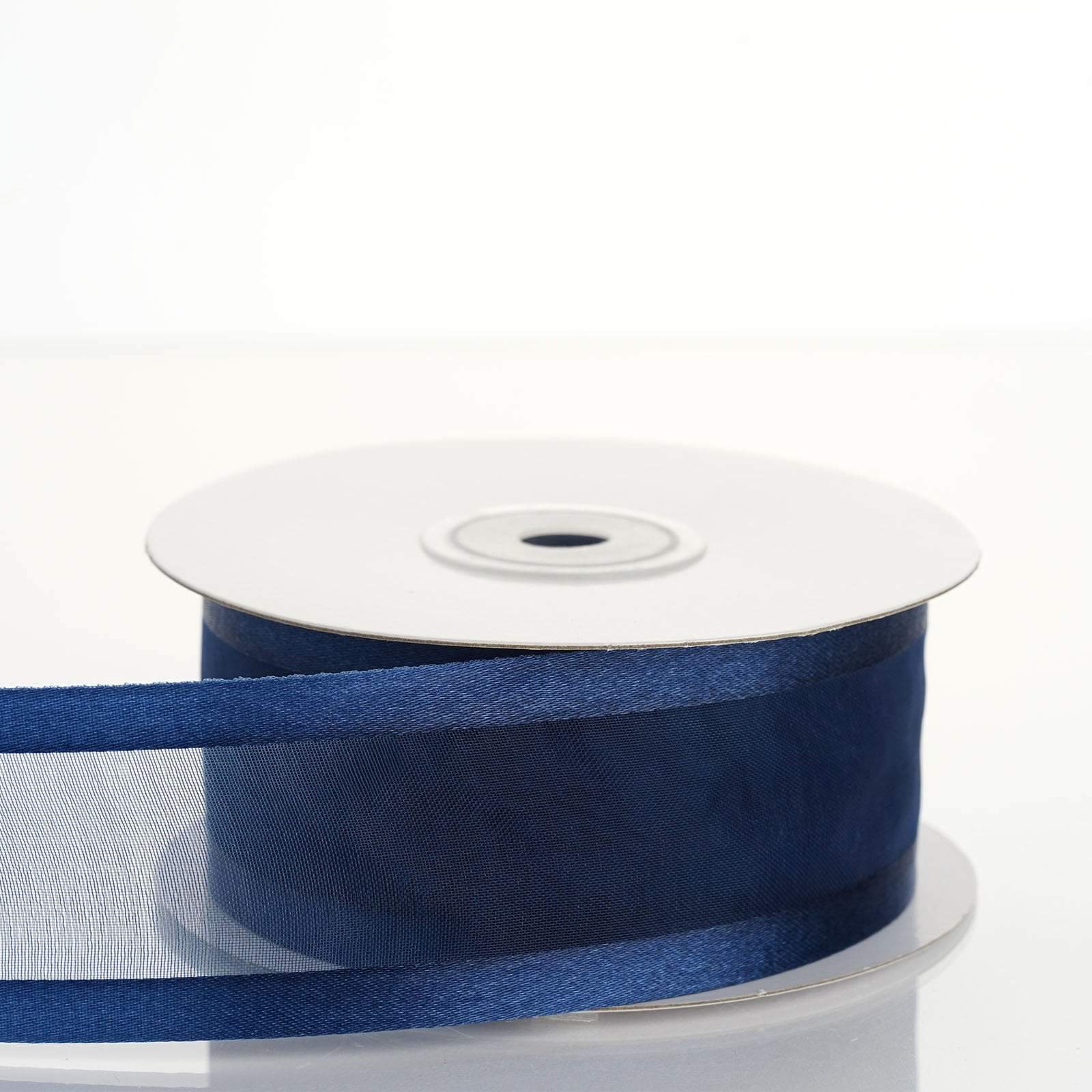 1.5 inch x 25 yards Sheer Organza Ribbon with Satin Edges