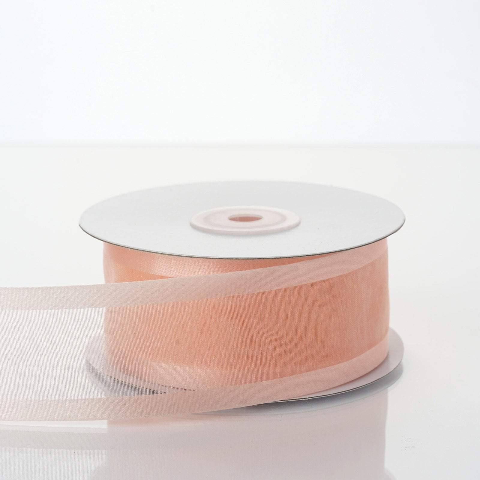 1.5 inch x 25 yards Sheer Organza Ribbon with Satin Edges
