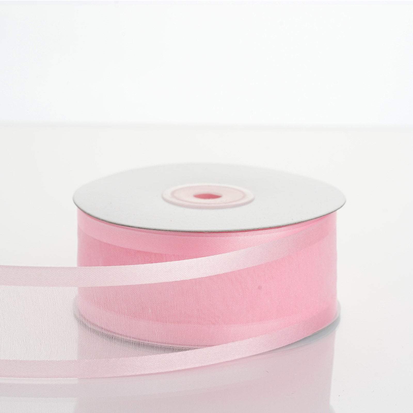 1.5 inch x 25 yards Sheer Organza Ribbon with Satin Edges