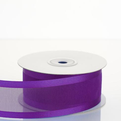 1.5 inch x 25 yards Sheer Organza Ribbon with Satin Edges