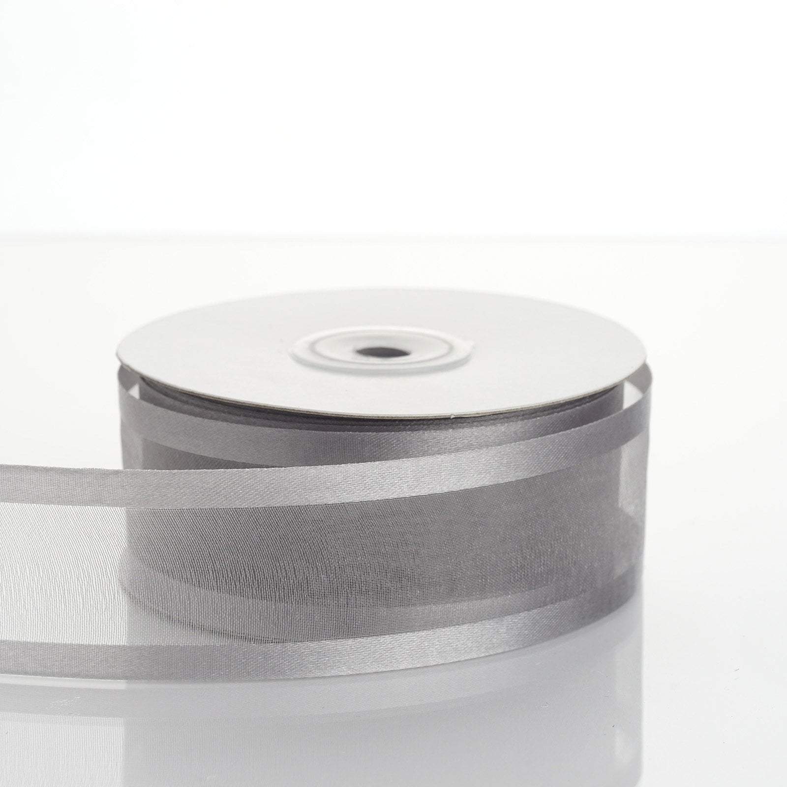 1.5 inch x 25 yards Sheer Organza Ribbon with Satin Edges