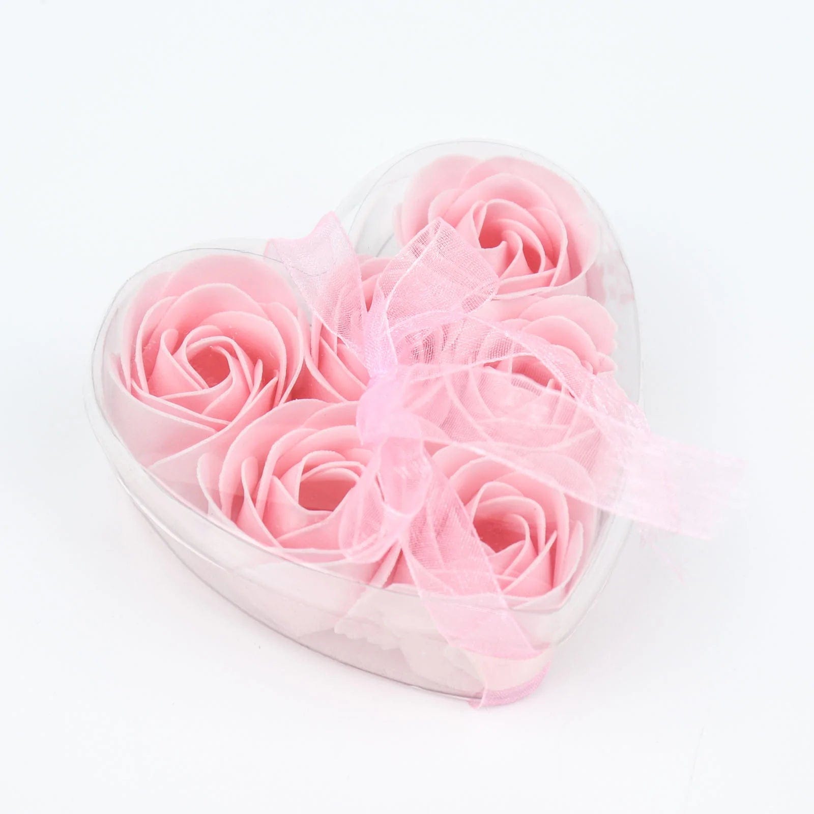 24 Scented Rose Soap Party Favors in Gift Boxes with Ribbons