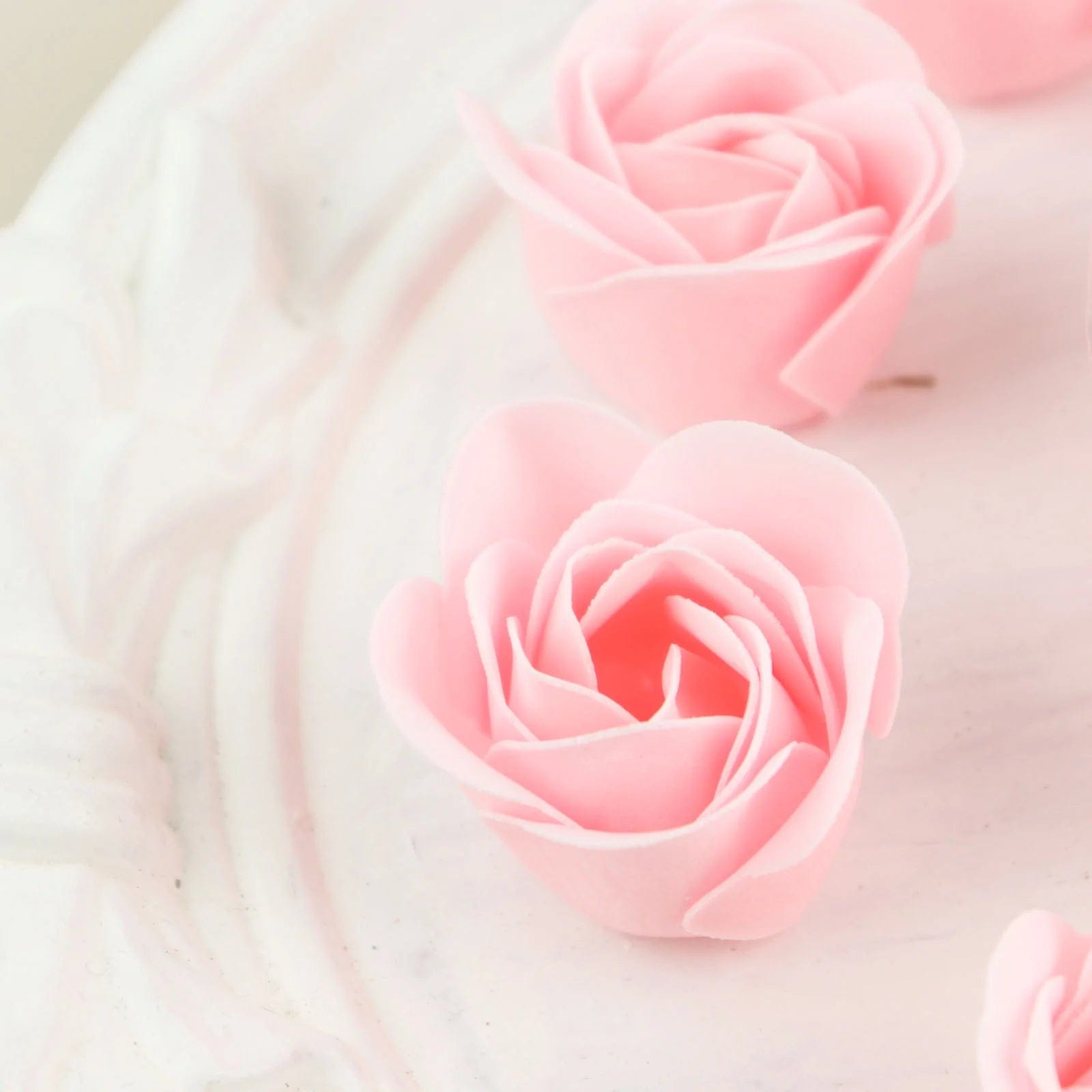 24 Scented Rose Soap Party Favors in Gift Boxes with Ribbons