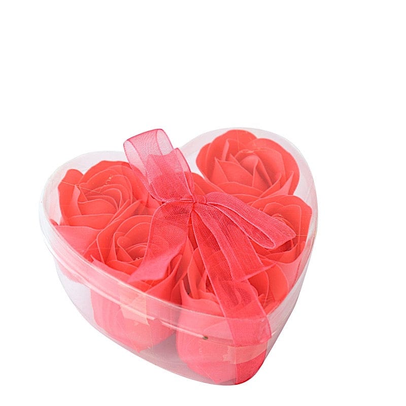 24 Scented Rose Soap Party Favors in Gift Boxes with Ribbons